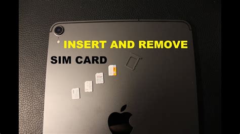 ipad sim card removal|iPad: How to Insert or Remove SIM Card .